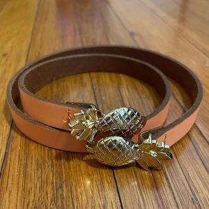 Scotch & Soda Belt with Pineapple Buckle